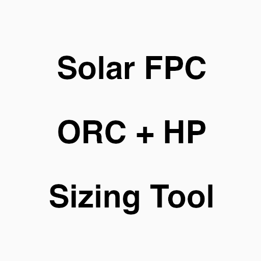 Solar ORC Sizing Tool