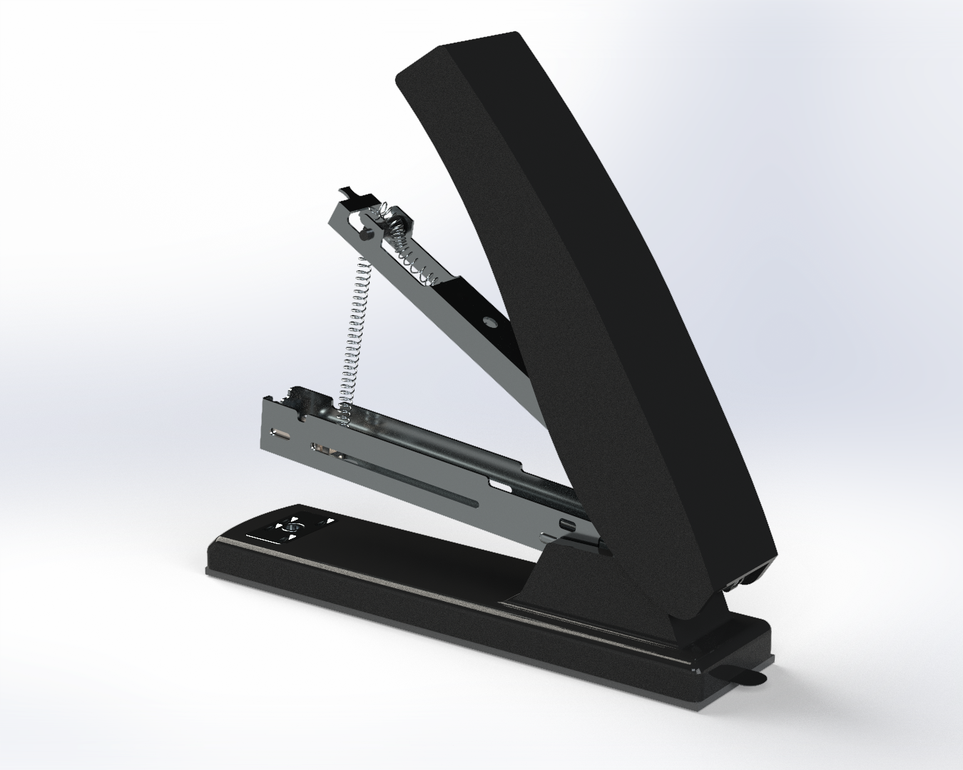 Rear view of stapler